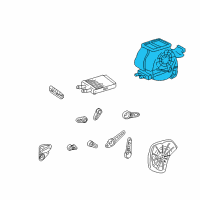 OEM 2002 Hyundai Accent Heater Unit Diagram - 97200-25000
