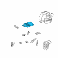 OEM 2000 Hyundai Accent Core & Seal Assembly-Heater Diagram - 97221-22001