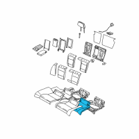 OEM 2008 BMW 328i Left Seat Foam Plastic Part Diagram - 52-20-6-970-731