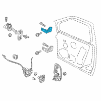 OEM 2019 Ram ProMaster City Door Upper Hinge Right Diagram - 68192873AA