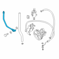 OEM Chevrolet Tracker PIPE, Hydraulic Steering Gear Pressure Diagram - 30021945