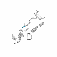 OEM Dodge Avenger Exhaust Clamp Diagram - E0036234