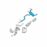 OEM 2008 Chrysler Sebring MUFFLER-Exhaust Diagram - 5085482AN