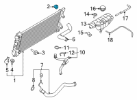 OEM 2009 Lincoln Navigator Radiator Upper Mount Diagram - 7L1Z-8125-A