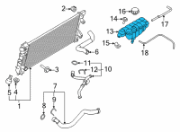 OEM Lincoln Navigator Reservoir Diagram - FL3Z-8A080-A