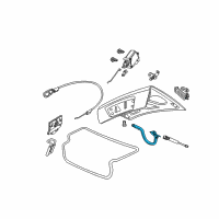 OEM 2006 Pontiac GTO Hinge Asm-Rear Compartment Lid Diagram - 92170421