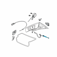 OEM 2006 Pontiac GTO Strut-Rear Compartment Lid Diagram - 92161990