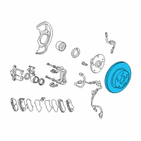 OEM 2017 Honda Accord Disk, Front Brake Diagram - 45251-T3V-A01