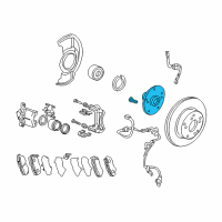 OEM Acura TLX Hub Assembly, Front Diagram - 44600-T2A-A00