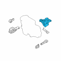 OEM 2012 Nissan Rogue Engine Mounting Insulator, Left Diagram - 11220-JG31C