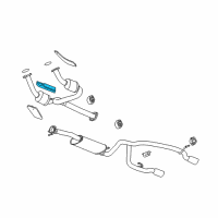 OEM 2004 Chevrolet SSR Shield-Catalytic Converter Heat Diagram - 15128706