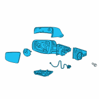 OEM 2015 Buick LaCrosse Mirror Assembly Diagram - 22901583