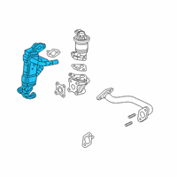 OEM Honda Insight COOLER COMP, EGR Diagram - 18720-6L2-A01