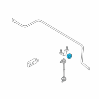 OEM 2003 Nissan Altima BUSHING STABILIZER Diagram - 54613-8J022