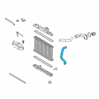 OEM 2013 Toyota Camry Lower Hose Diagram - 16572-0P150