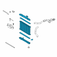 OEM 2017 Lexus ES350 Radiator Assembly Diagram - 16400-0P350