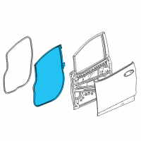 OEM Chevrolet Bolt EV Door Weatherstrip Diagram - 42562283