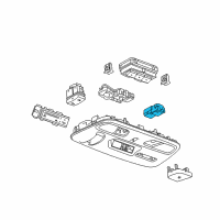 OEM 2017 Chevrolet Camaro Courtesy Lamp Diagram - 23217179