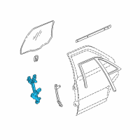 OEM 1998 Cadillac Seville Window Motor Diagram - 25719488