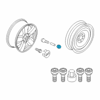 OEM 2019 BMW M6 Gran Coupe Alpina Black 21 Inch Individual Rims Diagram - 36-12-1-120-779