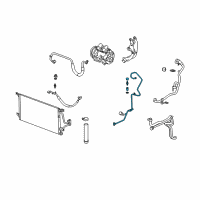 OEM 2006 Saturn Relay Tube Asm-A/C Evaporator Thermal Expansion Valve Diagram - 15187982