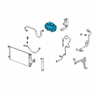 OEM 2006 Pontiac Montana Compressor Assembly Diagram - 19129938