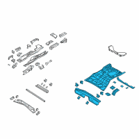 OEM 2009 Dodge Caliber Pan-Rear Floor Diagram - 5183909AA