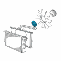 OEM BMW Fan Coupling Diagram - 11-52-7-830-486