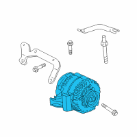 OEM 2000 Oldsmobile Silhouette GENERATOR Assembly Diagram - 10344573