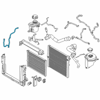 OEM 2016 BMW X5 Radiator-Expansion Tank Hose Diagram - 17-12-7-849-685