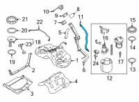 OEM Toyota Vent Tube Diagram - SU003-10571