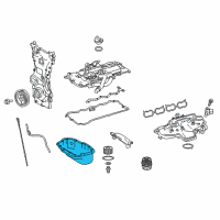 OEM Lexus RC300 Pan Sub-Assy, Oil Diagram - 12101-36100