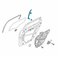 OEM 2017 Kia Cadenza Run&Channel-Rear Door De Diagram - 83535F6000