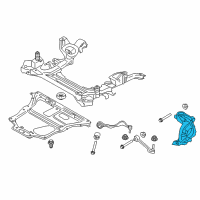 OEM 2017 BMW 330i GT xDrive Left Carrier Diagram - 31-21-6-798-261