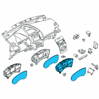 OEM 2018 Ford Edge Cluster Assembly Diagram - GT4Z-10849-CA