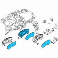 OEM 2015 Ford Edge Cluster Assembly Diagram - FT4Z-10849-AA