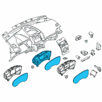 OEM 2017 Ford Edge Cluster Assembly Diagram - GT4Z-10849-AA