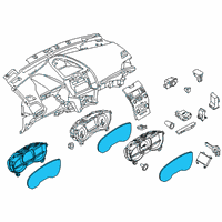 OEM 2021 Ford Edge Cluster Assembly Diagram - KT4Z-10849-NB