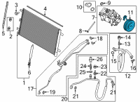 OEM 2022 Ford F-150 CLUTCH ASY - COMPRESSOR Diagram - ML3Z-19V649-A