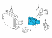 OEM 2018 Toyota Mirai Park Sensor Diagram - 89341-30040-C0