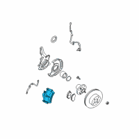 OEM Nissan Altima REMAN CALIPER Front Right Diagram - 41001-8J000RE