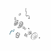 OEM 2004 Nissan Altima Hose Assembly-Brake Front Diagram - 46210-ZB51A