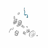 OEM 2004 Nissan Altima Sensor Assembly-Anti SKID, Front LH Diagram - 47911-8J000