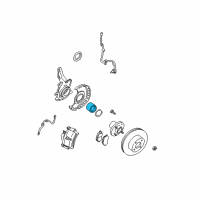 OEM 2004 Nissan Maxima Bearing Wheel Front Diagram - 40210-3Z000