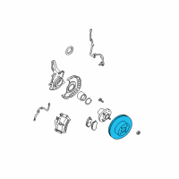 OEM 2002 Nissan Altima Rotor-Disc Brake, Front Diagram - 40206-3Z600