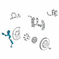 OEM 2019 GMC Sierra 1500 ABS Sensor Diagram - 84618534