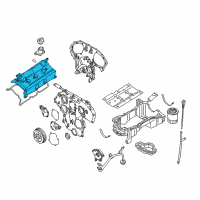 OEM 2001 Nissan Pathfinder Cover Assy-Valve Rocker Diagram - 13264-4W00B
