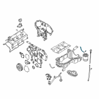 OEM Nissan Murano Gasket-Oil Diagram - 11121-31U10