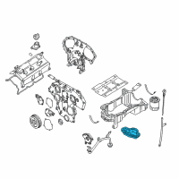 OEM 2002 Infiniti QX4 Oil Pan Assembly Diagram - 11110-4W010