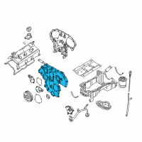 OEM Nissan Pathfinder Cover Assy-Front Diagram - 13501-AG201